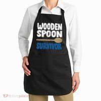 Funny Wooden Spoon Survivor Distressed Apron thumb 2