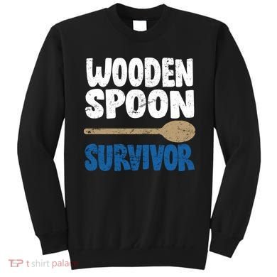 Funny Wooden Spoon Survivor Distressed Sweatshirt