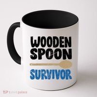 Funny Wooden Spoon Survivor Distressed Coffee Mug thumb 0