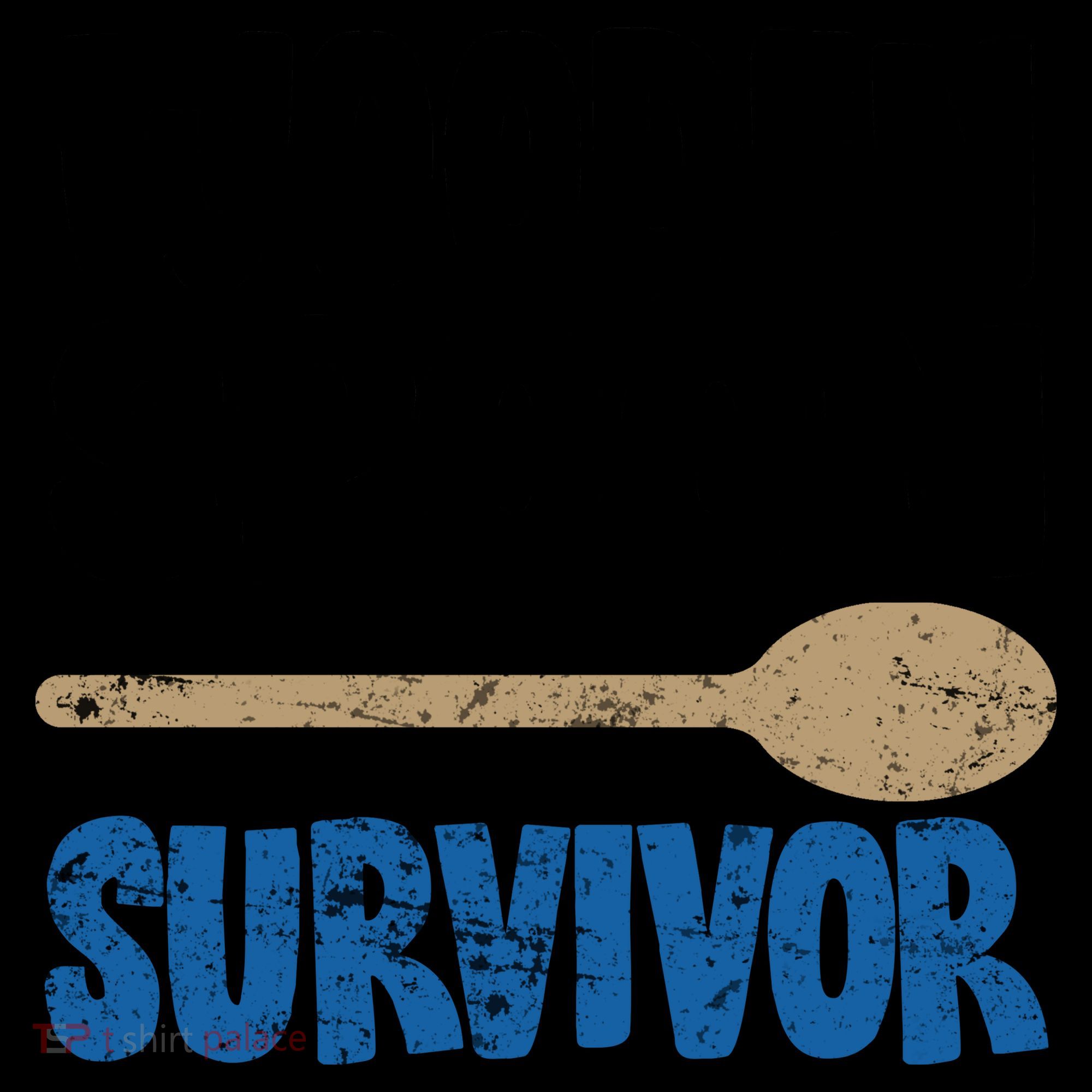 Funny Wooden Spoon Survivor Distressed Coffee Mug
