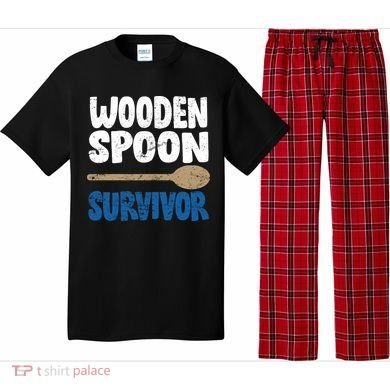 Funny Wooden Spoon Survivor Distressed Pajama Set