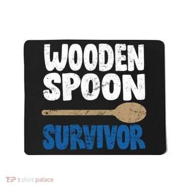 Funny Wooden Spoon Survivor Distressed Mousepad