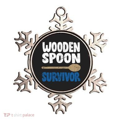 Funny Wooden Spoon Survivor Distressed Ornament