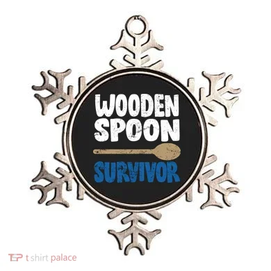 Funny Wooden Spoon Survivor Distressed Ornament