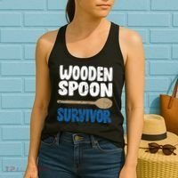 Funny Wooden Spoon Survivor Distressed Women's Tank Top thumb 2