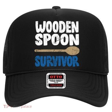 Funny Wooden Spoon Survivor Distressed Hat