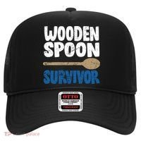 Funny Wooden Spoon Survivor Distressed Hat thumb 0