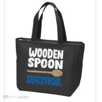 Funny Wooden Spoon Survivor Distressed Tote Bag thumb 3