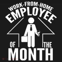 Funny Work From Home Employee Of The Month Sweatshirt thumb 3