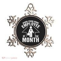 Funny Work From Home Employee Of The Month Ornament thumb 0
