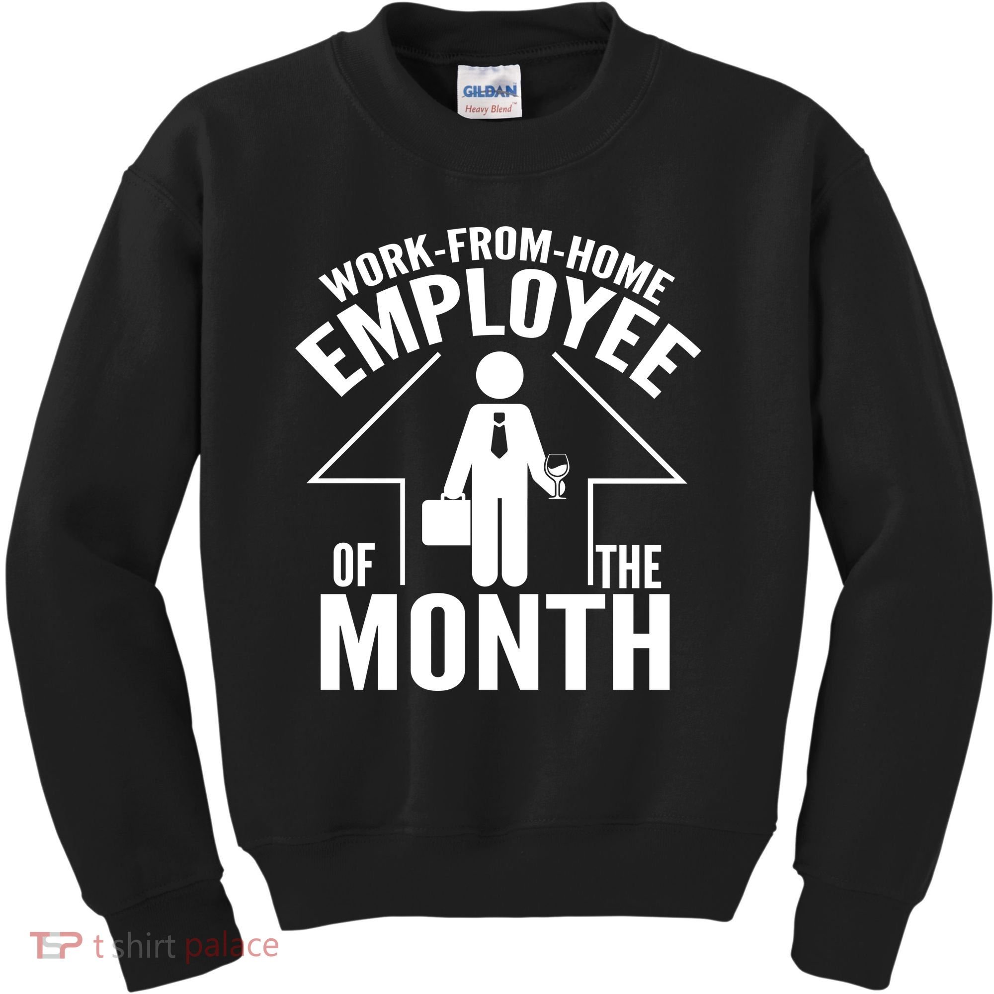 Funny Work From Home Employee Of The Month Kids Sweatshirt