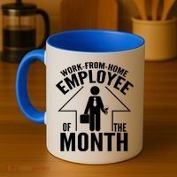 Funny Work From Home Employee Of The Month Coffee Mug thumb 4