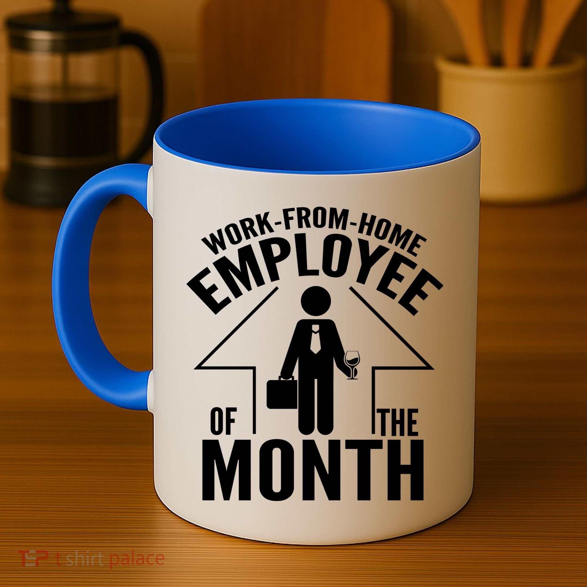 Funny Work From Home Employee Of The Month Coffee Mug