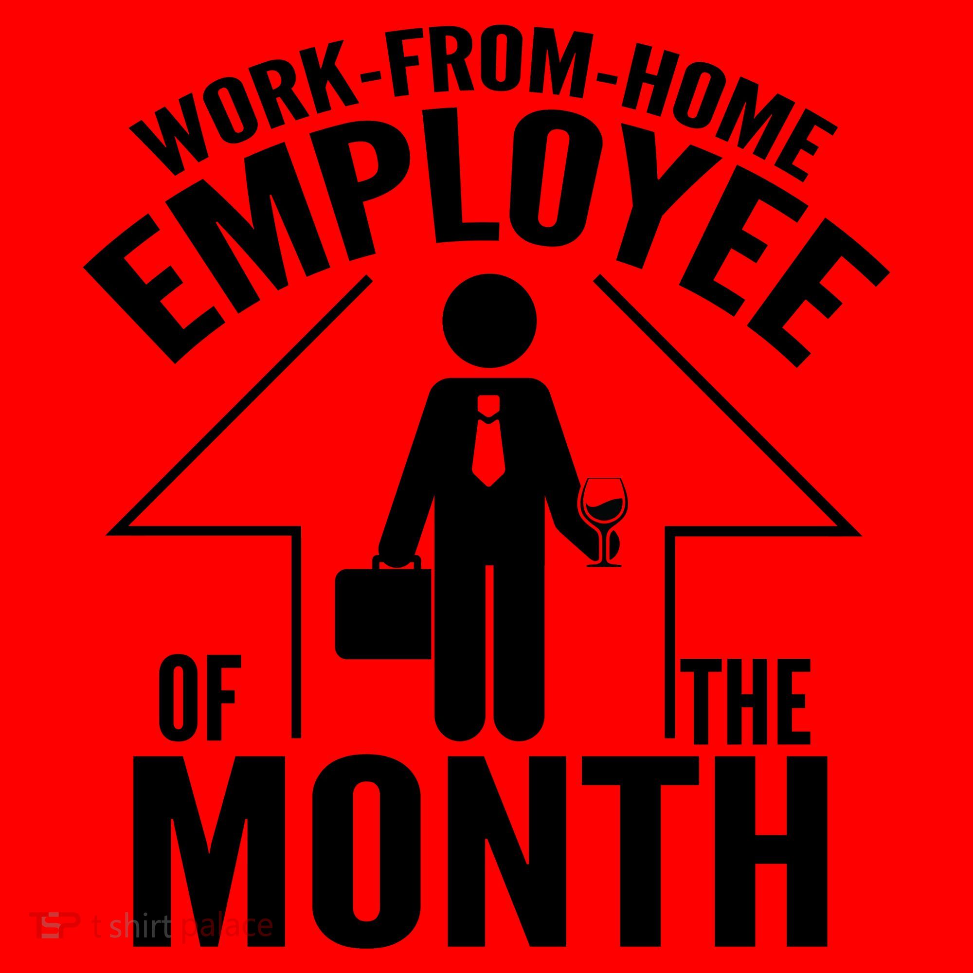 Funny Work From Home Employee Of The Month Santa Hat