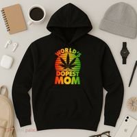 Funny World's Dopest Mom Hoodie thumb 3