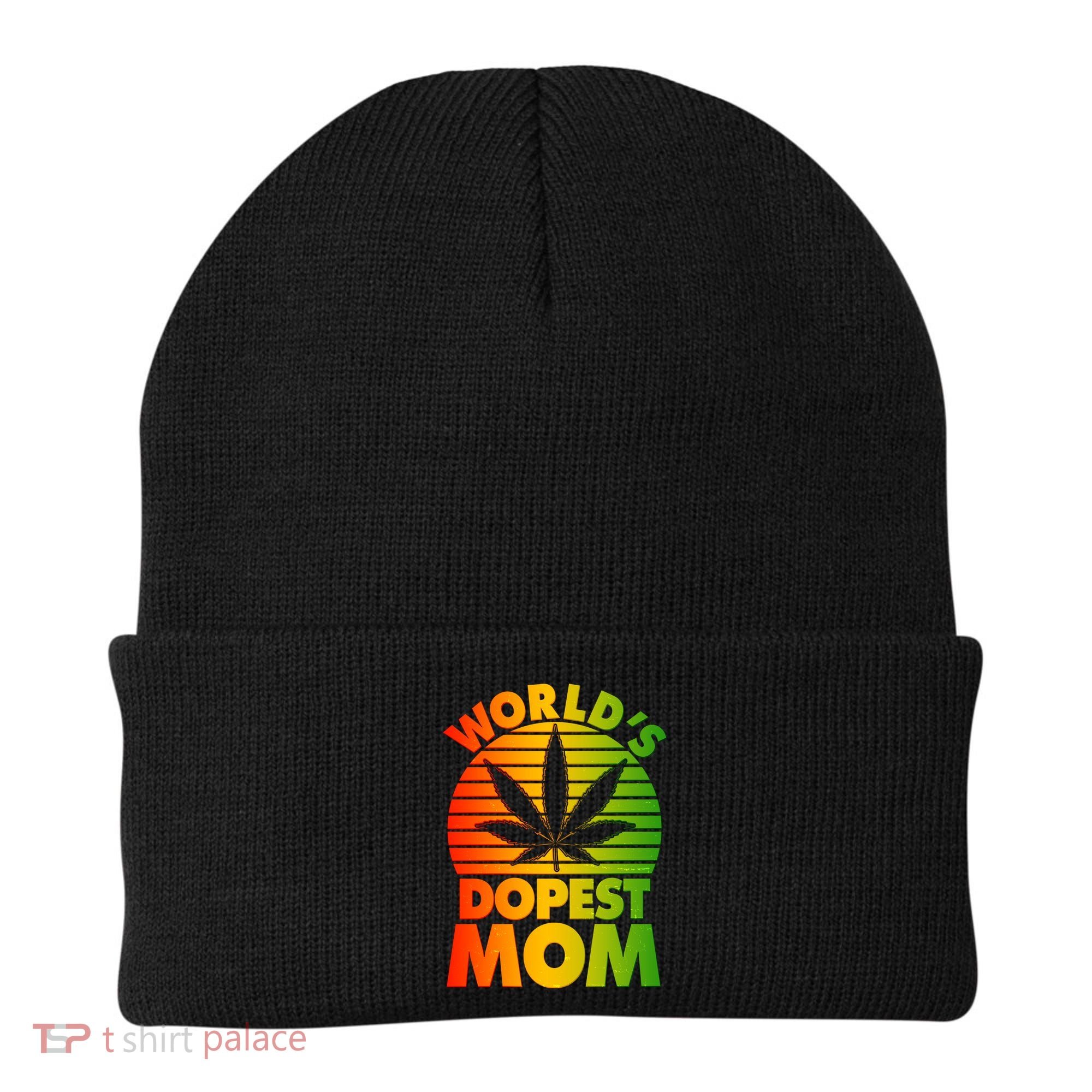Funny World's Dopest Mom Beanie