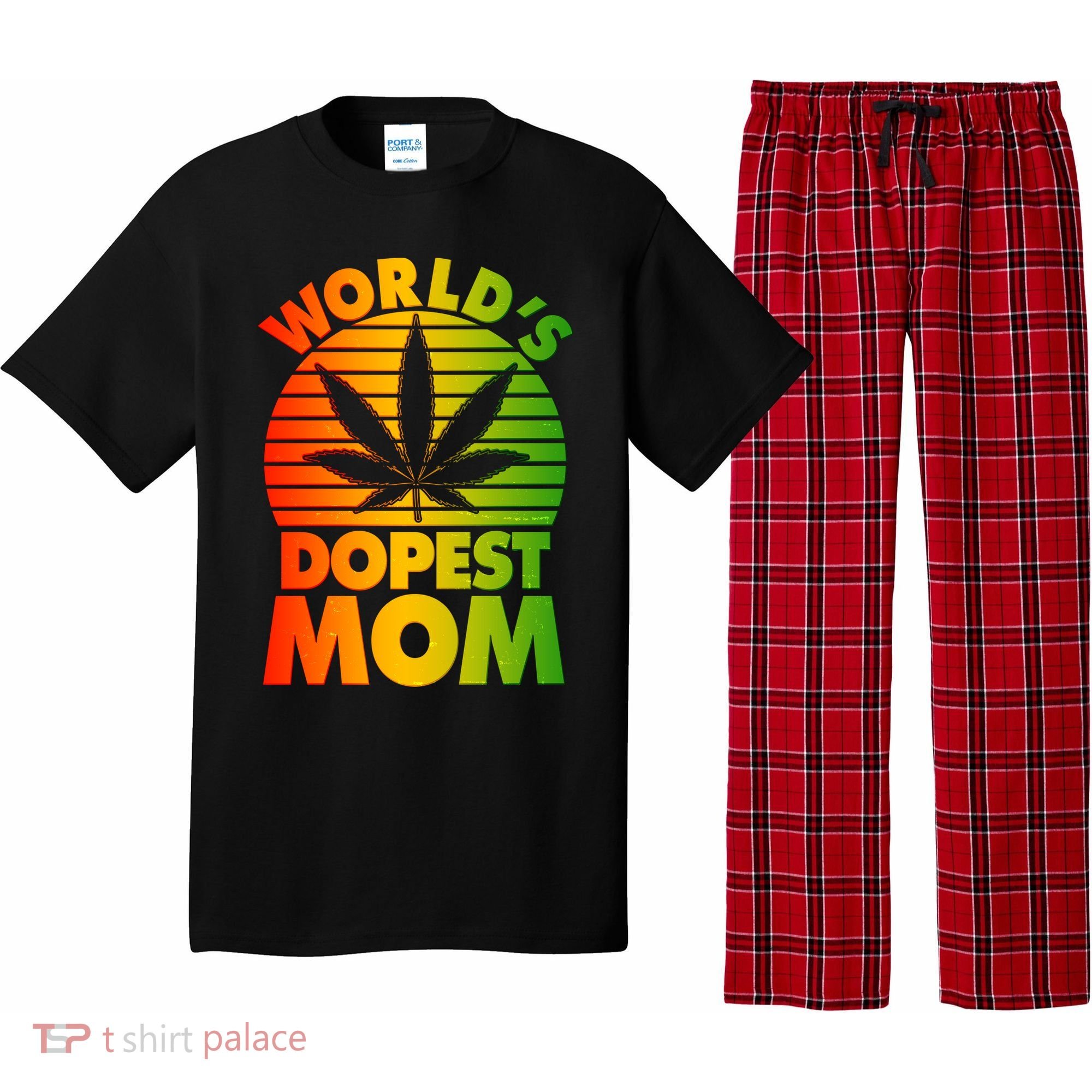 Funny World's Dopest Mom Pajama Set