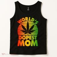 Funny World's Dopest Mom Tank Top thumb 2