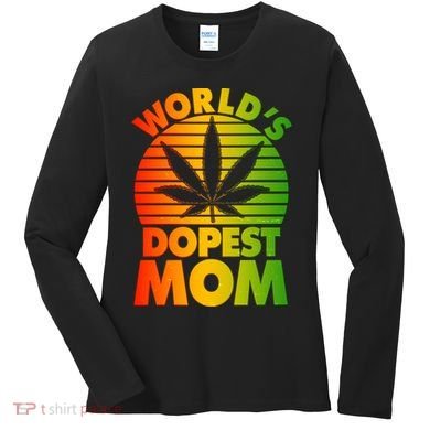 Funny World's Dopest Mom Women's Long Sleeve Shirt