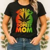 Funny World's Dopest Mom Women's T-Shirt thumb 2