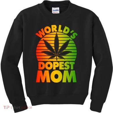 Funny World's Dopest Mom Kids Sweatshirt