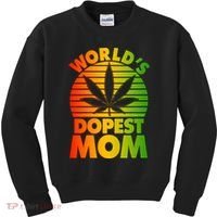 Funny World's Dopest Mom Kids Sweatshirt thumb 0