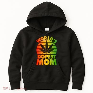 Funny World's Dopest Mom Kids Hoodie