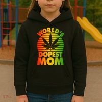 Funny World's Dopest Mom Kids Hoodie thumb 3