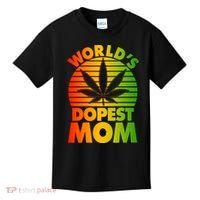 Funny World's Dopest Mom Kids T-Shirt thumb 0