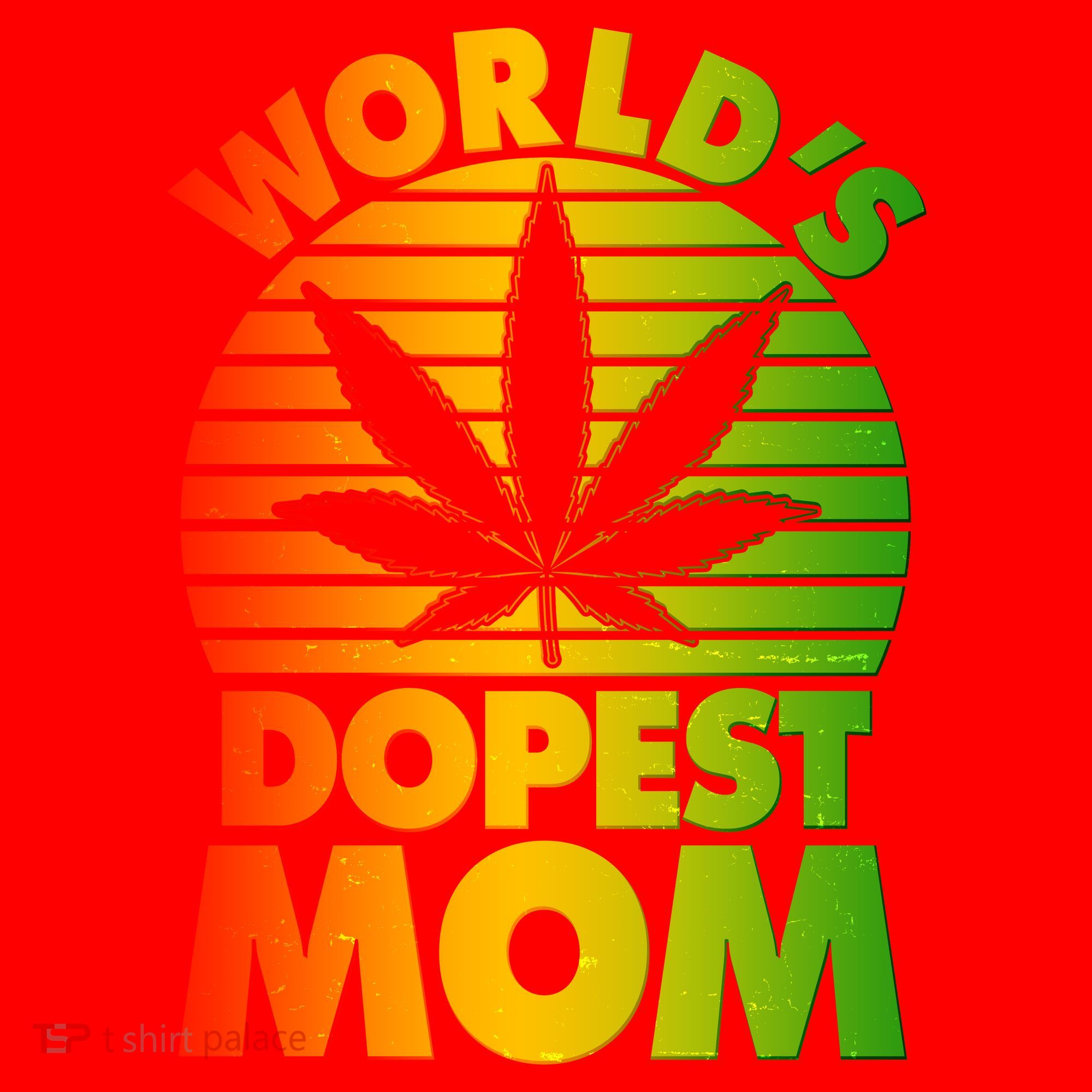 Funny World's Dopest Mom Santa Hat