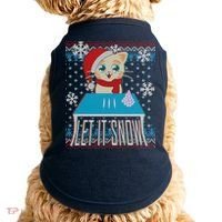 Funny X-Mas Let It Snow Cat Ugly Christmas Sweater Doggie Tank thumb 0