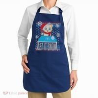 Funny X-Mas Let It Snow Cat Ugly Christmas Sweater Apron thumb 2