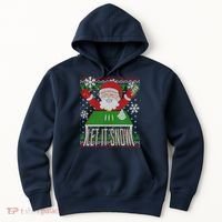 Funny X-Mas Let It Snow Santa Ugly Christmas Sweater Hoodie thumb 0