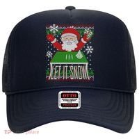 Funny X-Mas Let It Snow Santa Ugly Christmas Sweater Hat thumb 0