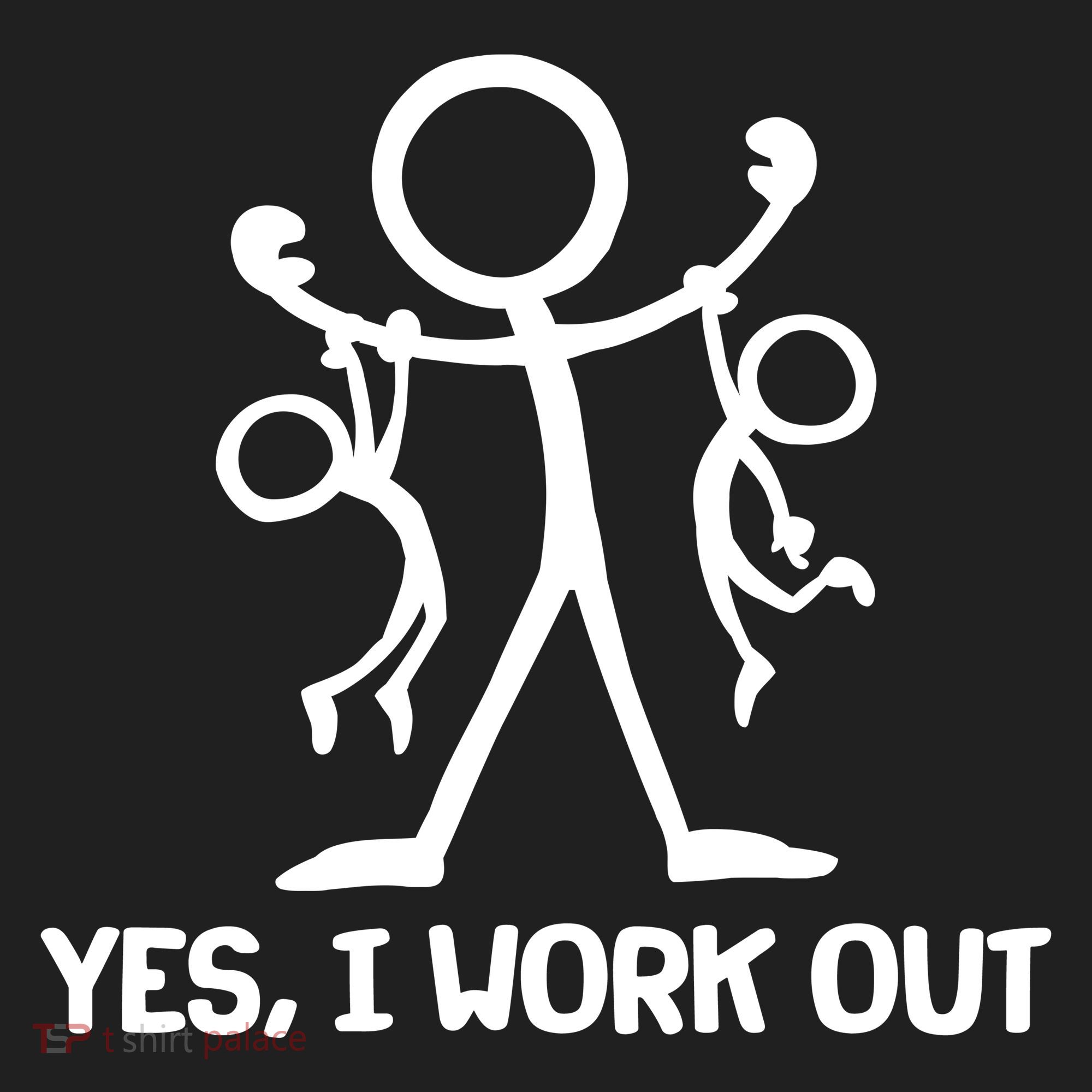 Funny Yes I Work Out Parents and Kids Beanie