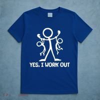 Funny Yes I Work Out Parents and Kids T-Shirt thumb 5