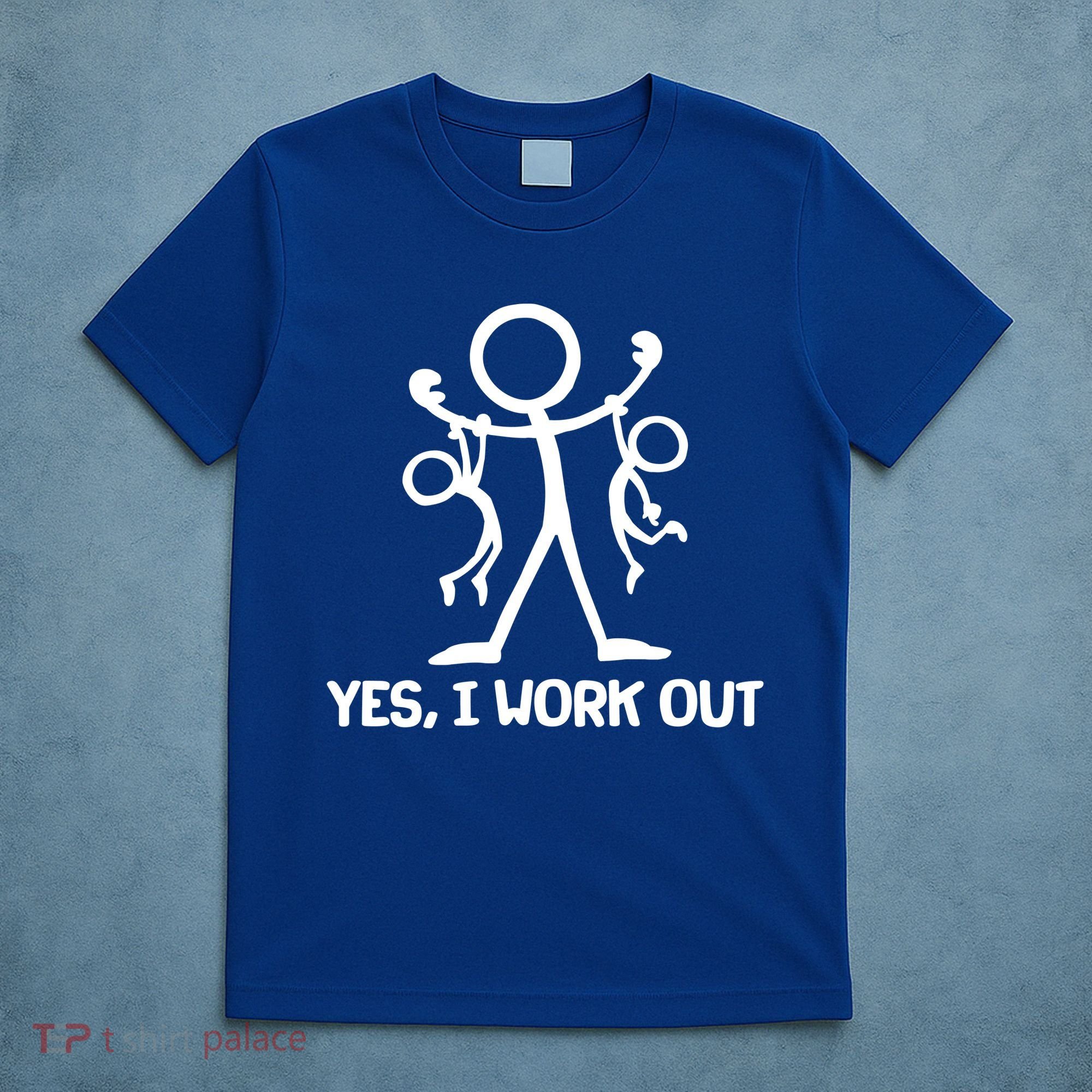 Funny Yes I Work Out Parents and Kids T-Shirt