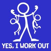Funny Yes I Work Out Parents and Kids Toddler Hoodie thumb 2