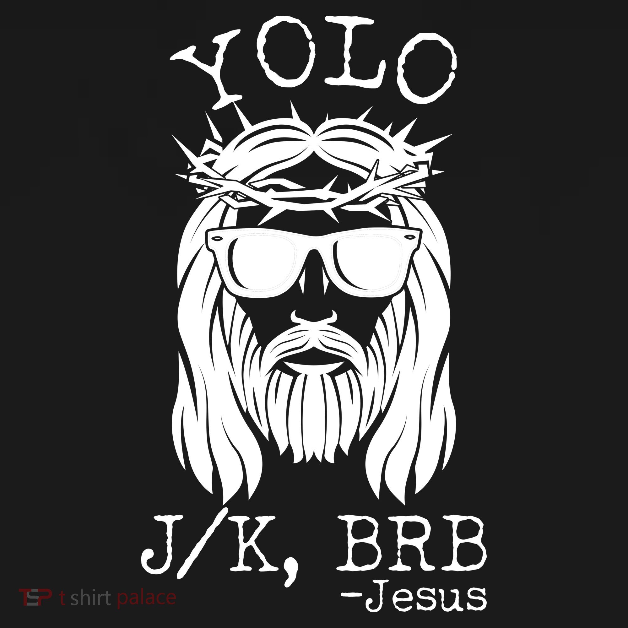 Funny Yolo J/K BRB Jesus Resurrection  Coaster