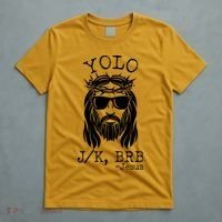 Funny Yolo J/K BRB Jesus Resurrection  T-Shirt thumb 5