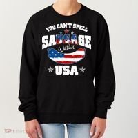 Funny You Can't Spell Sausage Without USA Women's Sweatshirt thumb 0