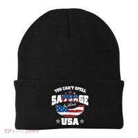 Funny You Can't Spell Sausage Without USA Beanie thumb 0