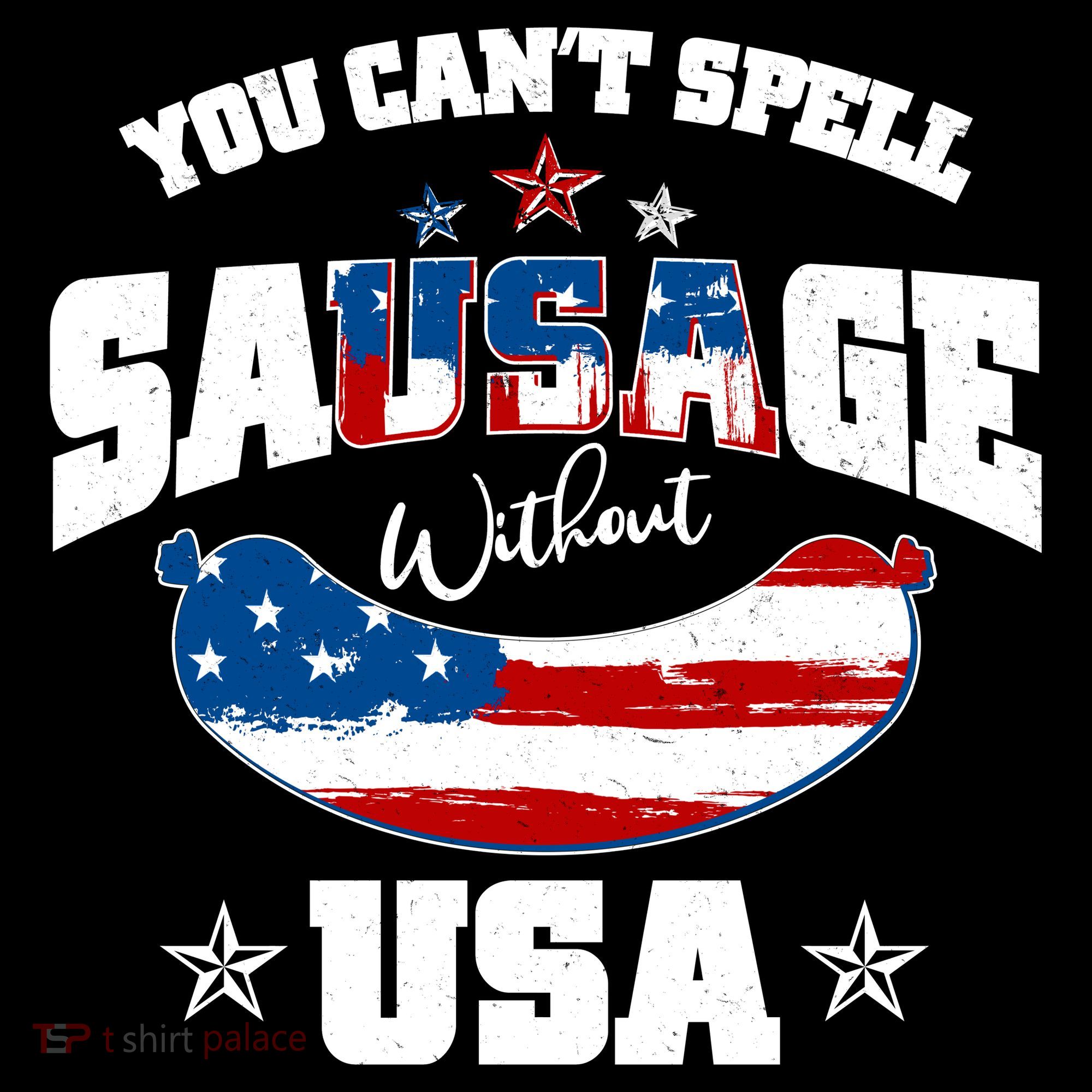 Funny You Can't Spell Sausage Without USA Women's Hoodie