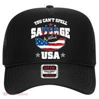 Funny You Can't Spell Sausage Without USA Hat thumb 0