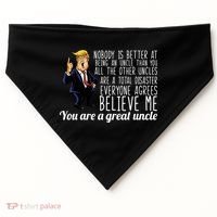 Funny Your A Great Uncle Donald Trump USA-Made Doggie Bandana thumb 0