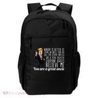 Funny Your A Great Uncle Donald Trump Backpack thumb 0