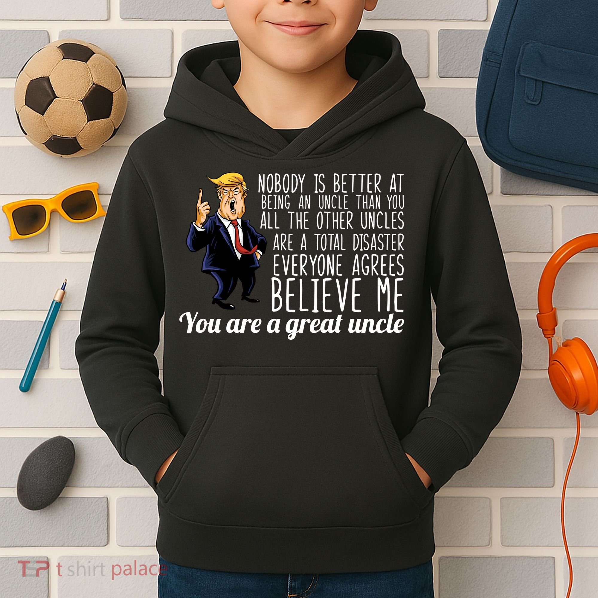 Funny Your A Great Uncle Donald Trump Kids Hoodie
