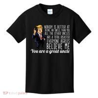 Funny Your A Great Uncle Donald Trump Kids T-Shirt thumb 0