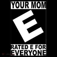 Funny Your Mom Rated E For Everyone Kids Long Sleeve Shirt thumb 2