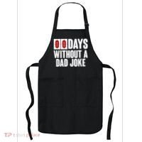 Funny Zero 0 Days Without A Dad Joke Apron thumb 0